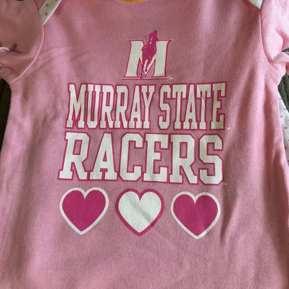 Murray State 3pc Bodysuit Set Girls Infant 0-3M